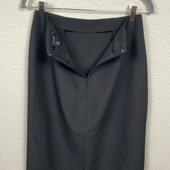 New 19 Cooper Pencil Skirt Double Slit Black Office Business Sz S - Picture 5 of 10